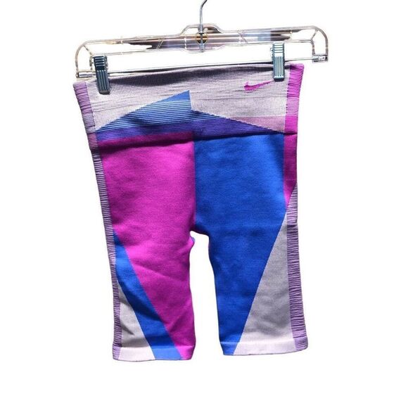 Nike Bike Shorts Sculpt Tight Fit Small (S) Great Colors Pink and Purple - Picture 1 of 5